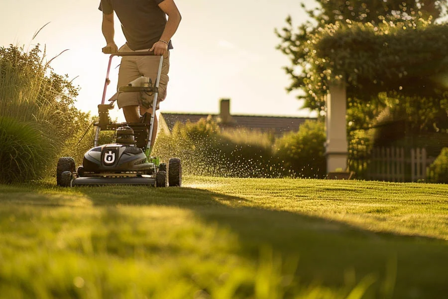 self propeller lawn mower