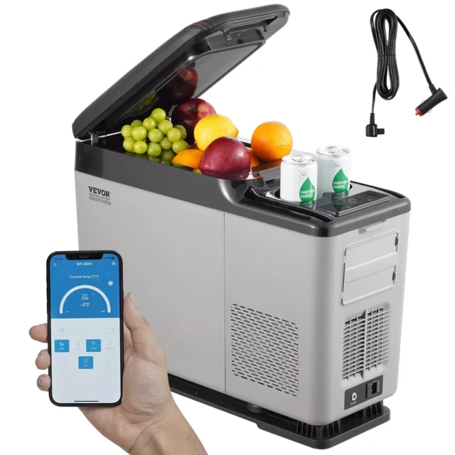15L portable car refrigerator freezer for road trips and camping